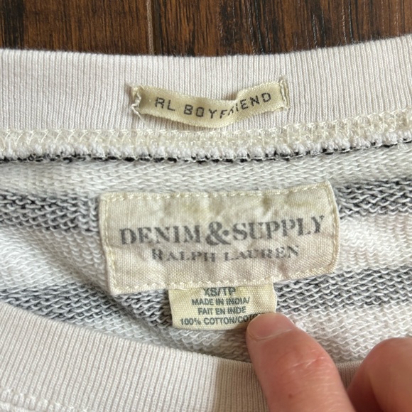 Ralph Lauren Denim & Supply Boyfriend Sweatshirt - size XS - Picture 3 of 4